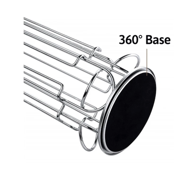 24 Нержавеющая сталь Кофе капсулы вращающийся стеллаж для выставки товаров