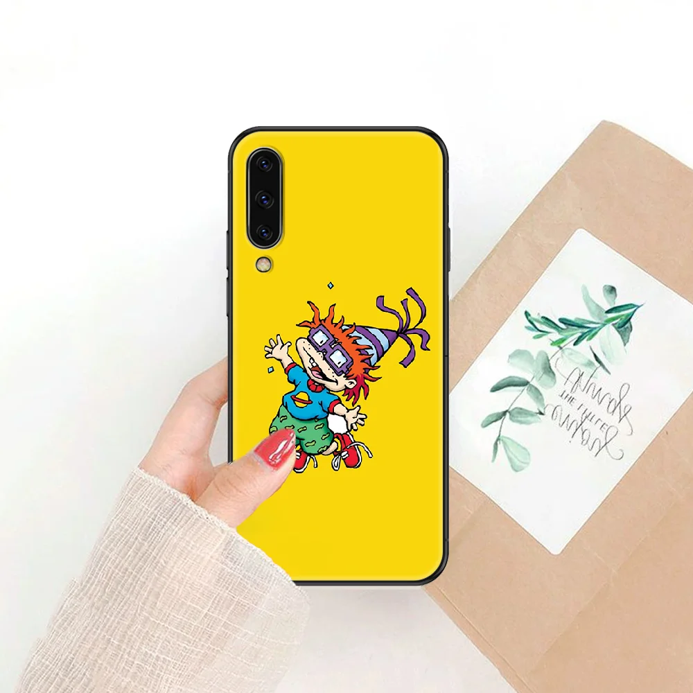 

Cartoon Rugrat Paris Phone case For Samsung Galaxy A 3 5 7 8 10 20 21 30 40 50 51 70 71 E S 2016 2018 4G black tpu hoesjes