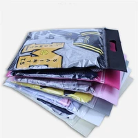20 pcs transparent clothing packaging storage bags pe plastic translucent bag ziplock bag waterproof packaging bag