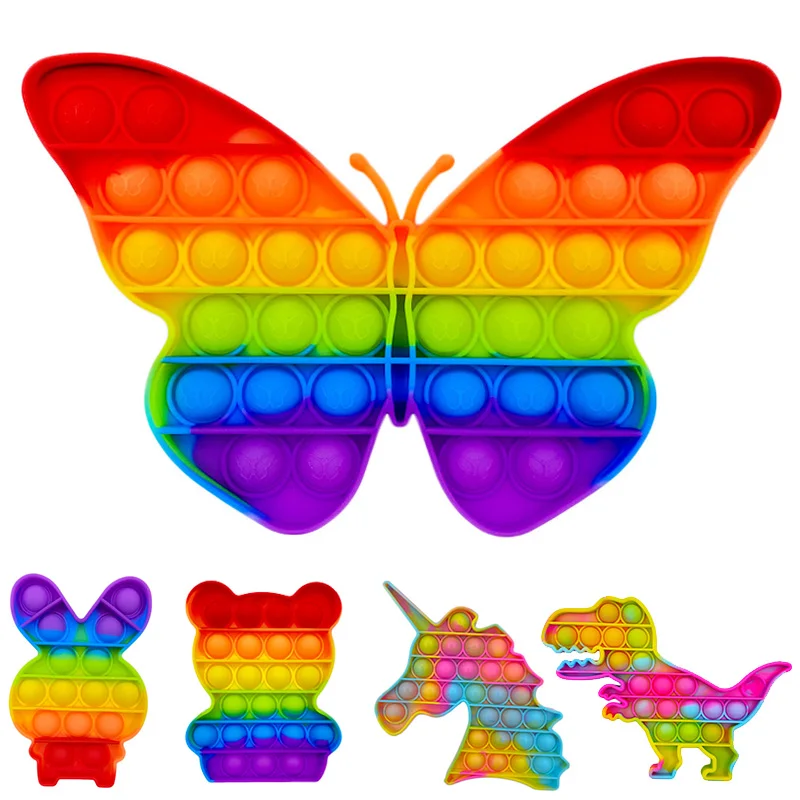 

Push Bubble Sensory Fidget Toy Box Squishy Simple Dimple Figet AntiStress Reliever Toy Adult Child Funny Anti Stress Reliver