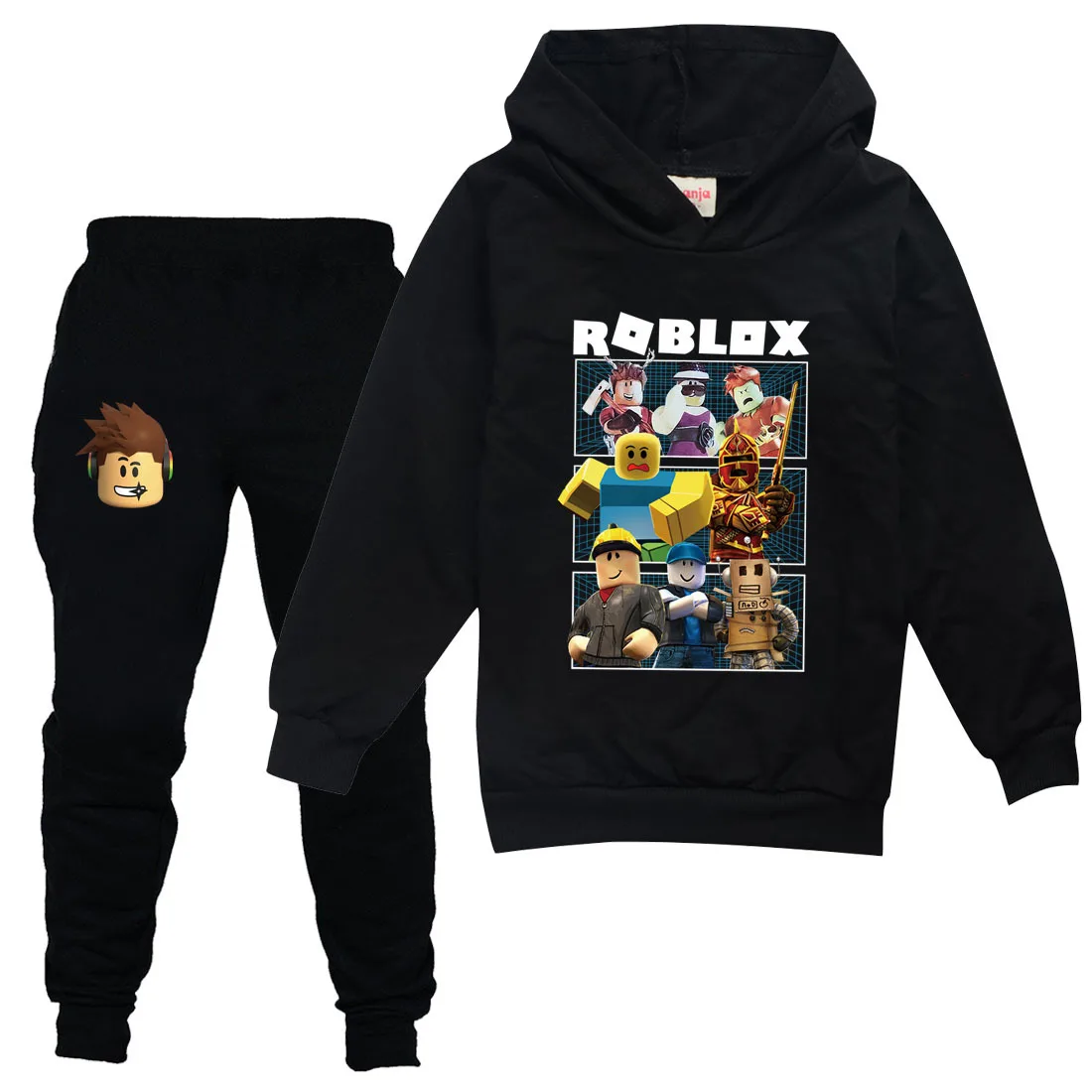 Толстовки robloxing детские толстовки модная детская футболка с капюшоном пальто для