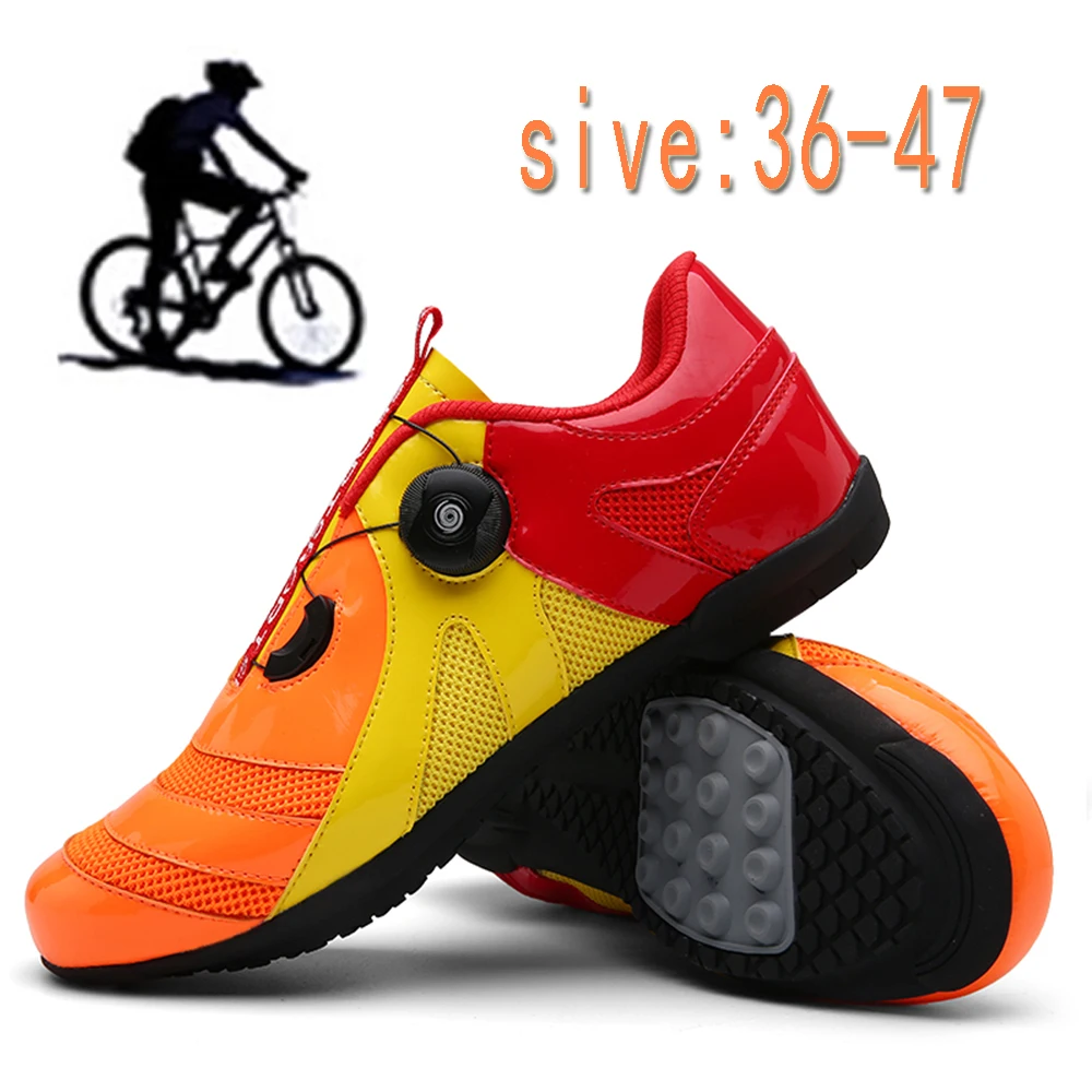 

New male and female professional cycling shoes, stylish road and mountain bike shoes with buckle, outdoor sports cycling shoes