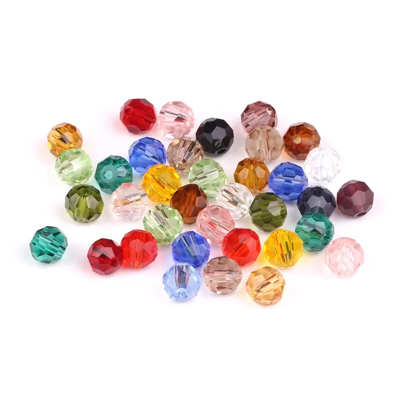 Оптовая продажа недорогие круглые стеклянные бусины с гранями 3 мм 195 шт./лот 32