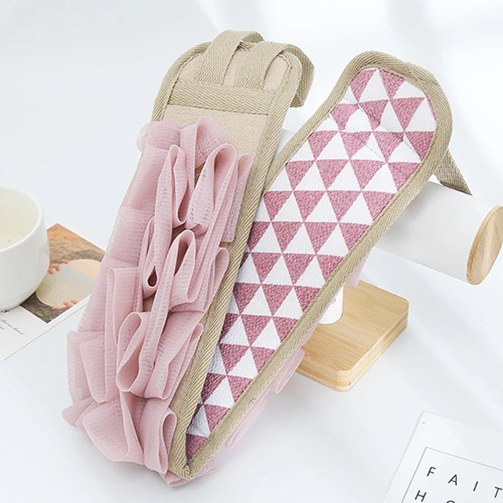 1 шт. двухстороннее банное полотенце растирание грязи скребок для спины ремешок с