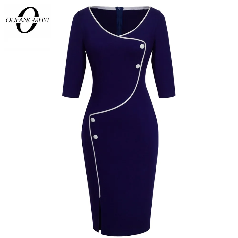 Женское Короткое платье на пуговицах элегантное однотонное облегающее офисное в