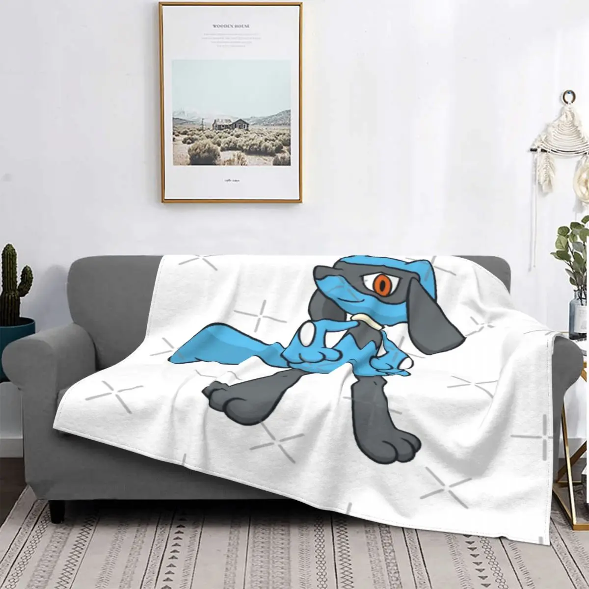 

Rioluu-colcha a cuadros para cama, manta Thermal de 90 cm, colcha de lino para cama