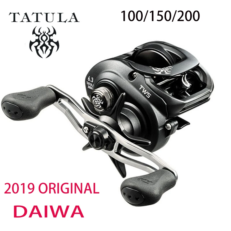 Новинка 2019 DAIWA TATULA 100 150 200 Рыболовная катушка baitcasing MAX DRAG 5 кг/6 кг Низкопрофильная