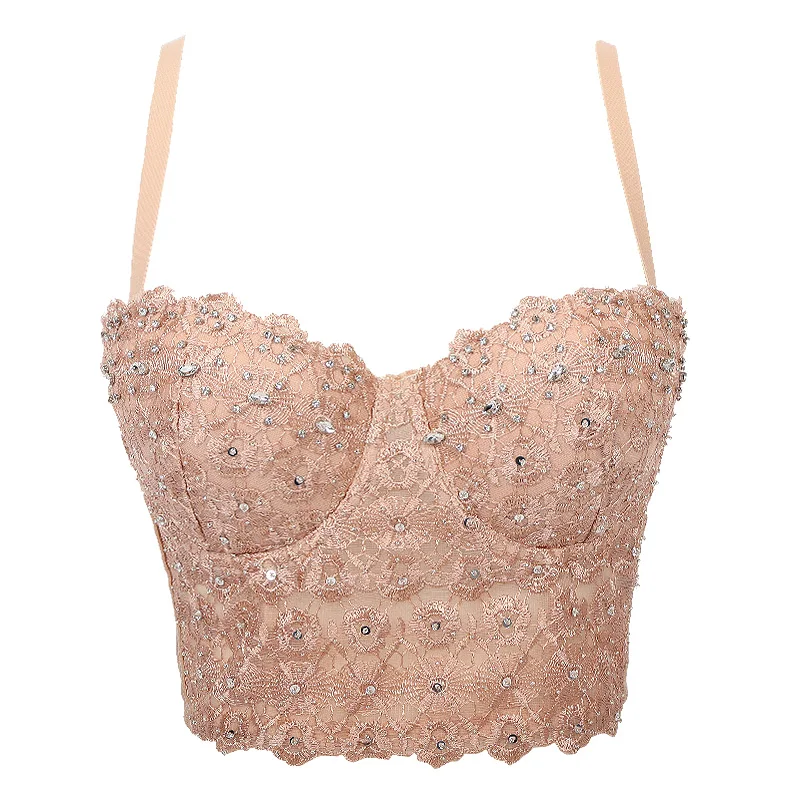 Lace Top Bustier Corset Fashion Tops Chaleco 2021 Off Shoulder Corto Brallette Corpiño De Mujer Ropa Para Topy Damskie Ladies