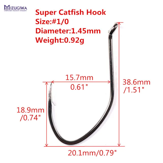 25 pcs Super Catfish Hook Sharpened Fishing Hook 1/0 2/0 Black Nickel Sharp  Hooks Tackle Pesca Heavy Gauge High Carbon Steel - AliExpress