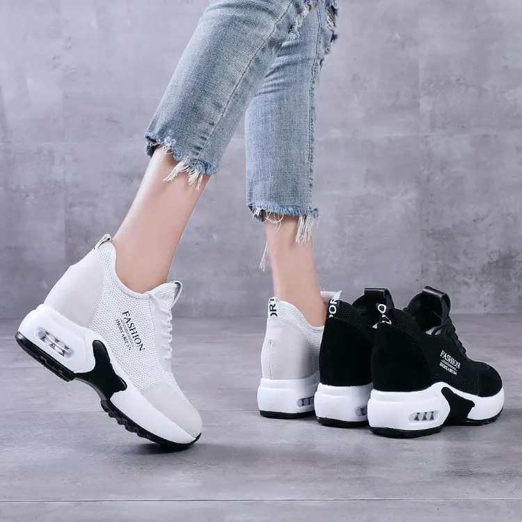 Кроссовки AGUTZM женские сетчатые дышащие на шнуровке Вулканизированная подошва