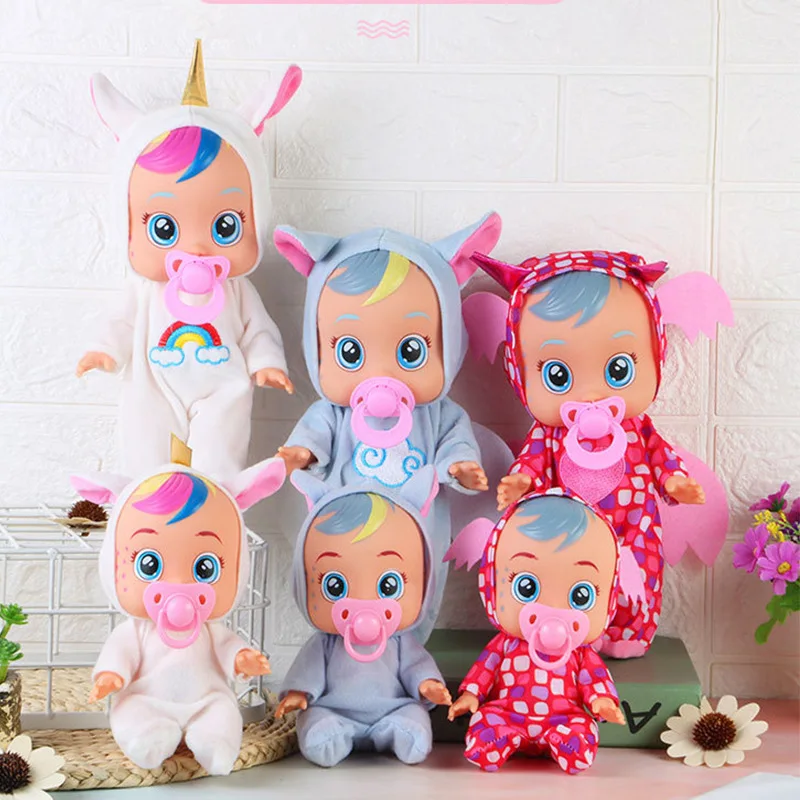 

Reborn Doll 8-Inch Crying Water Spray Simulation Vinyl Doll Singing Children Doll Doll Toy Kids Toys Toys Doll Reborn Baby Doll