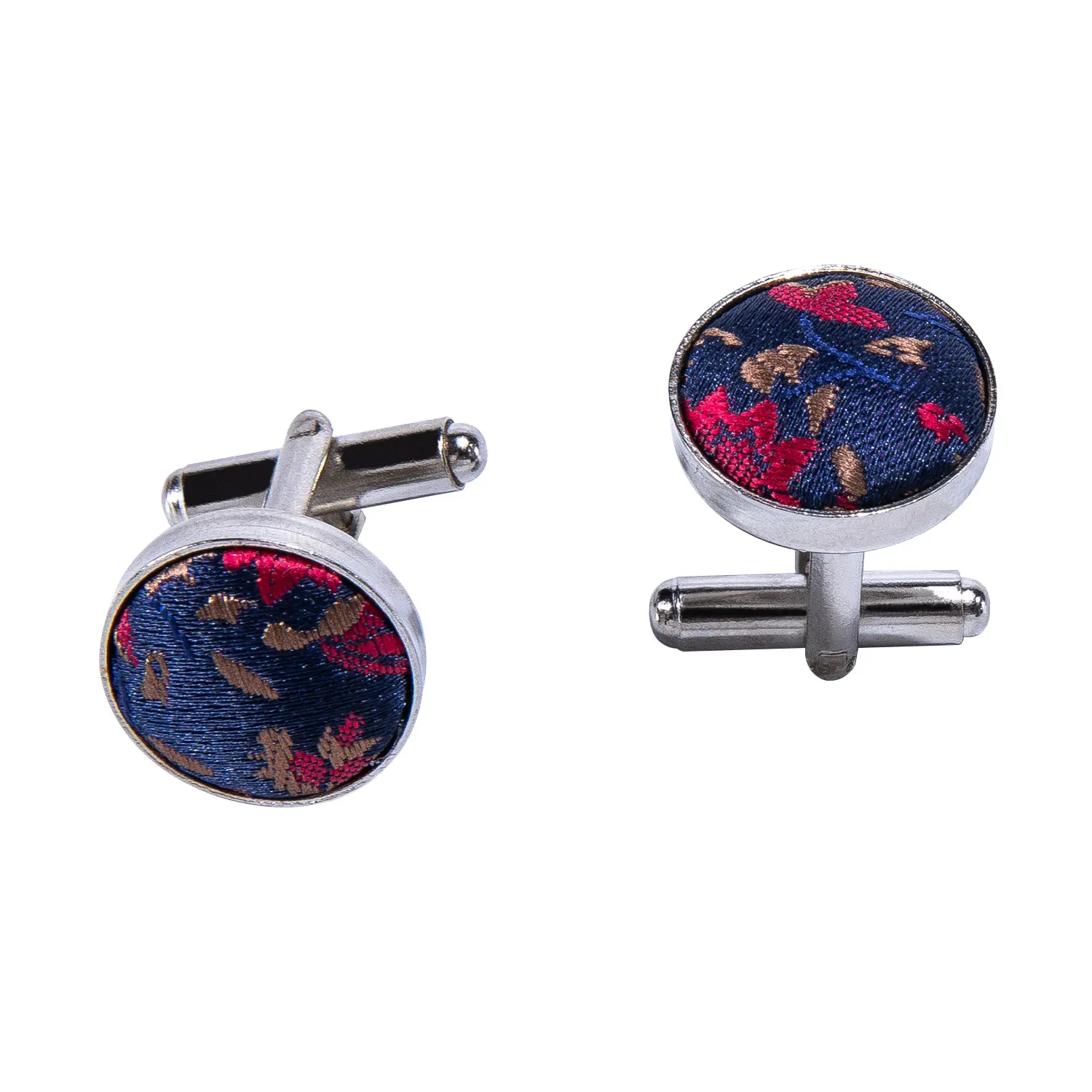 

Red Floral Bowtie for Men Silk Woven Bows Fashion Pre-Tied Butterfly Ties Pocket Square Cufflinks Set Male Accessory LH-843