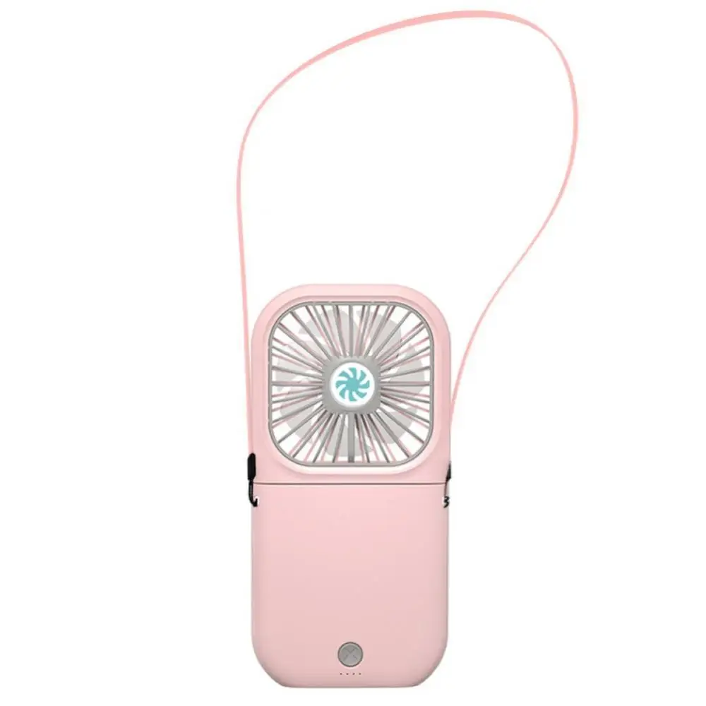 

50% горячая Распродажа Портативный Мини Складной USB Перезаряжаемые Шейная лямка крепится Воздушное Охлаждение вентилятором Мощность банка