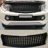 radiator grills racing grille abs front bumper mask mesh for mitsubishi triton l200 2015 2016 2017 2018 car auto accessories