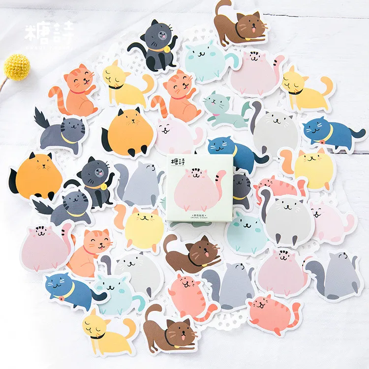 45 шт./компл. kawaii Тетрадь стиль мило узор дневник планировщик офисный декор для бизнес планирования школьные принадлежности канцелярские товары