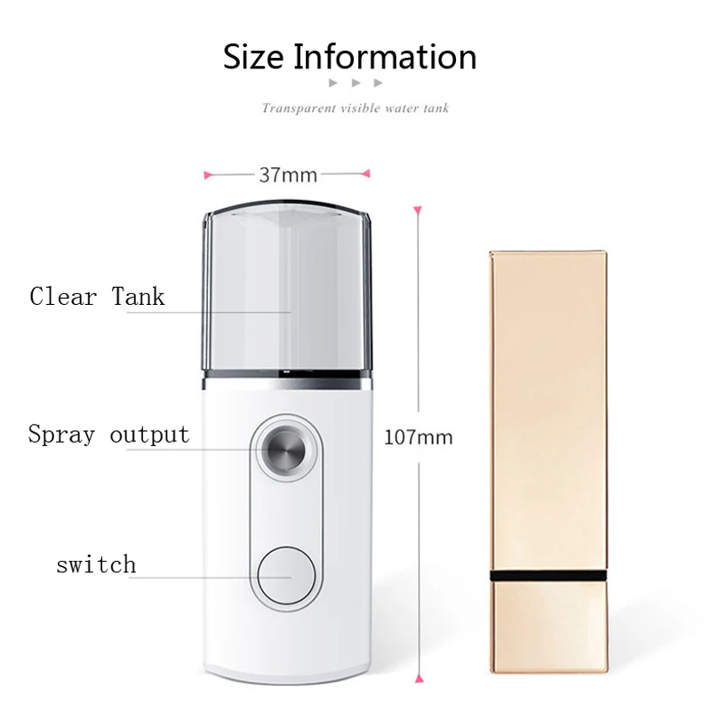 ELOOLE Портативный USB нано тумана распаровщик увлажнитель мини-уход за лицом