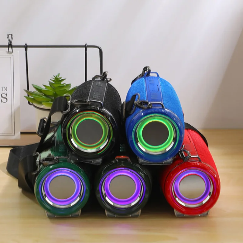 

High power Wireless Bluetooth Speaker Waterproof Stereo Bass USB/TF/AUX MP3 Portable outdoor column Music Player Subwoofer