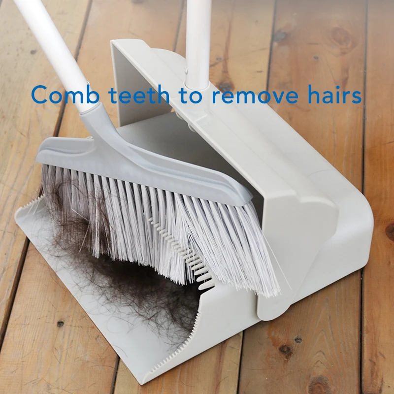 Пластиковый набор для метлы и совка складной ветрозащитный пылезащитный поддон