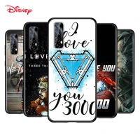silicone black cover iron man i love you 3000 for realme 2 3 3i 5 5s 5i 6 6i 6s 7 global x7 pro 5g phone case shell
