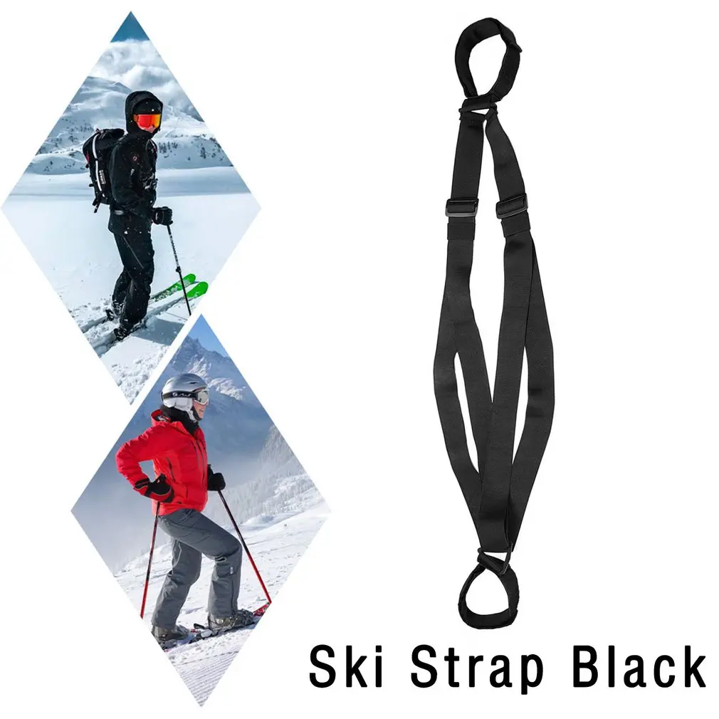 

Shoulder Ski Straps Adjustable Skiing Pole Shoulder Hand Carrier Lash Handle Straps Porter Hook Loop For Ski Equipment