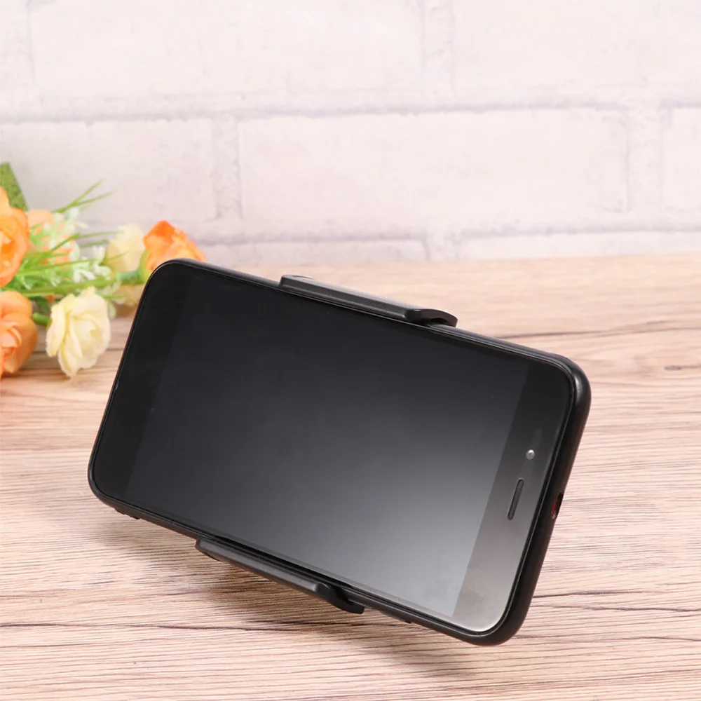 

ABS Swing Record Phone Holder Cell Phone Clip Stand Bracket Support for Alignment Stick Accessories Training Aids (Black)