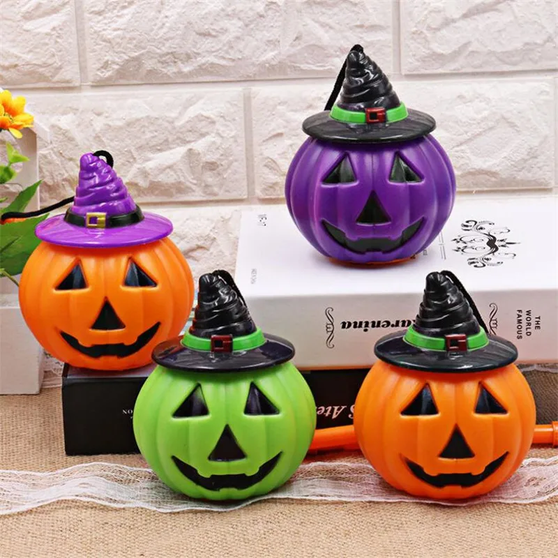 Хэллоуин фонарь в форме тыквы голосовой активированный светящийся портативный