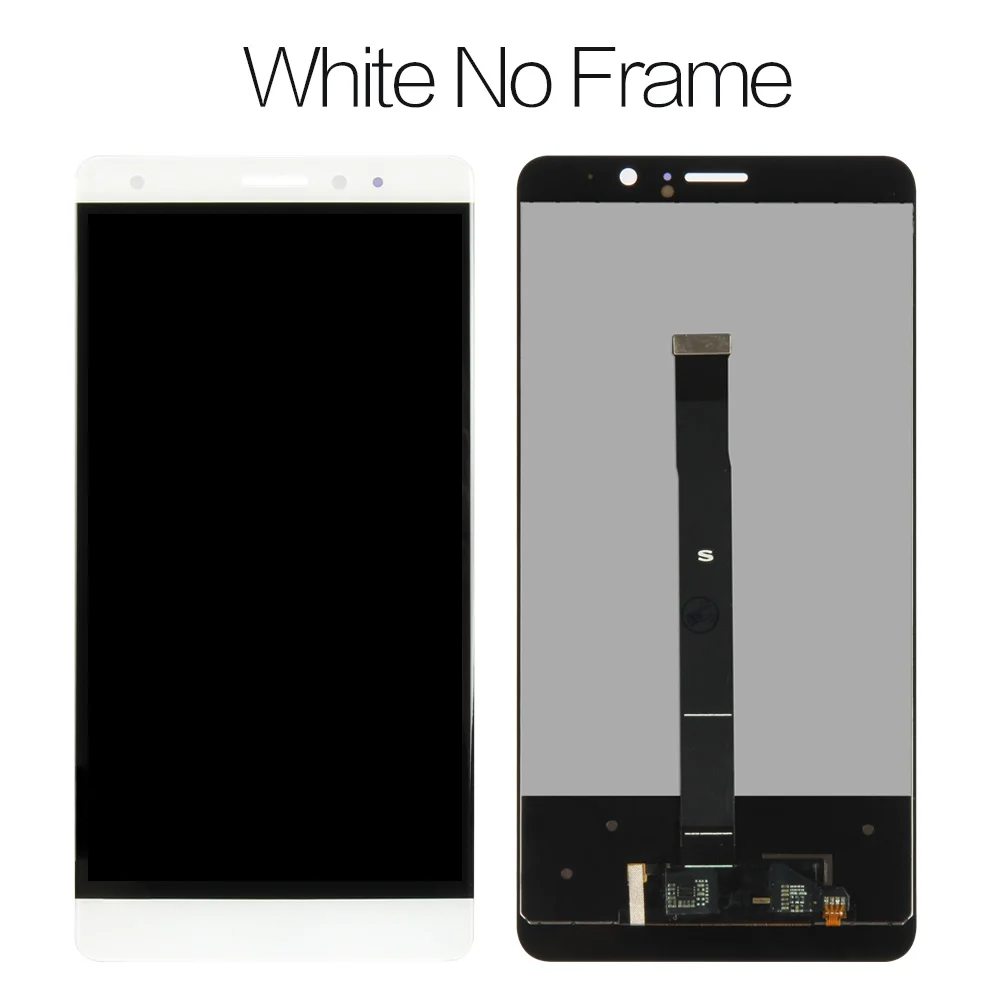 white no Frame Для 5,9 дюймов, HUAWEI mate 9, ЖК-дисплей, сенсорный экран, дигитайзер, стекло, датчик для HUAWEI mate 9, MHA-L29, ЖК-дисплей в сборе, 1920x1080 - Цвет: white no Frame