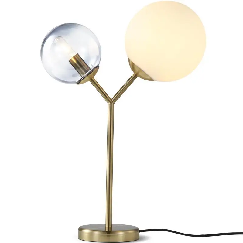 Nordic Creative Romantic Round Glass ball Simple Mordern Living Room Decorated Table lamp Study Bedroom Beside lights | Освещение