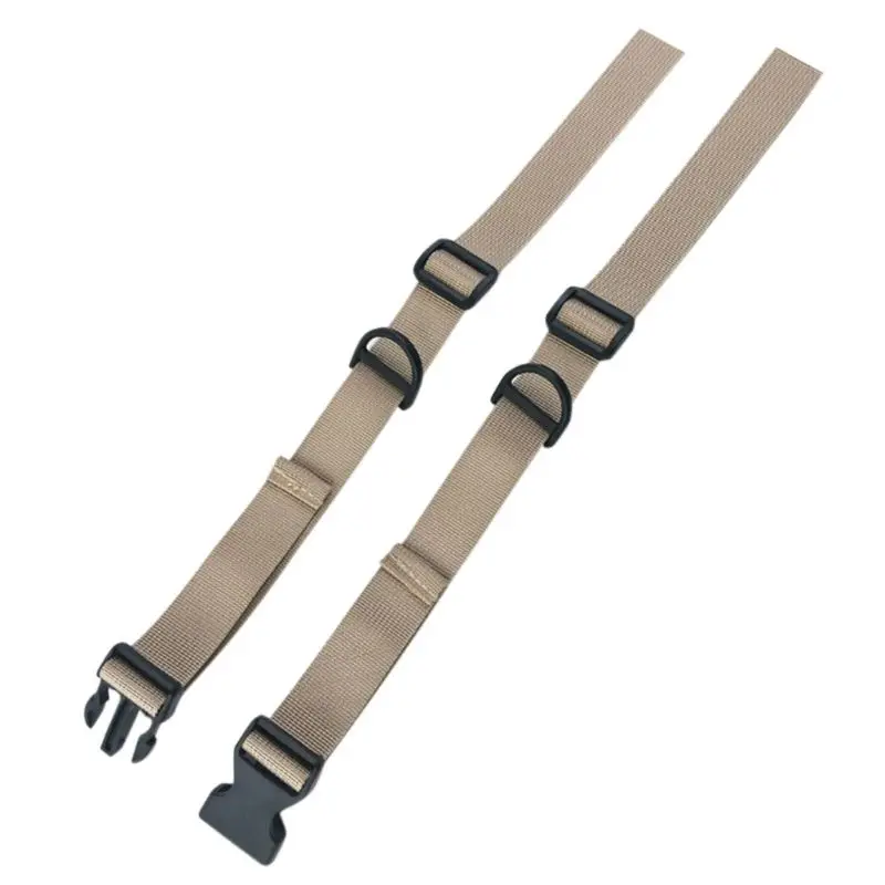 

null 2Pcs/Pair Adjustable Nylon Backpack Chest Harness Strap Webbing Sternum Clip Replacement Anti-Slip Tape With Quick Release