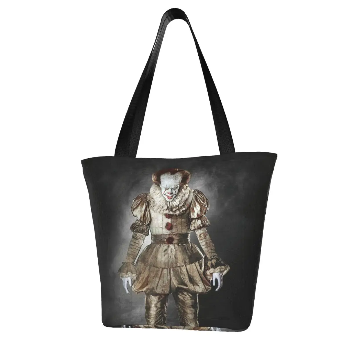 

Horror Clown Shopping Bag Shopping Cloth Handbags Woman Gift Aesthetic Bags