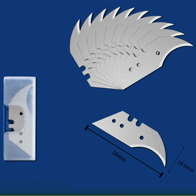 10 шт. крюк нож рога инструмент половина Луны лезвие промышленные Безопасные