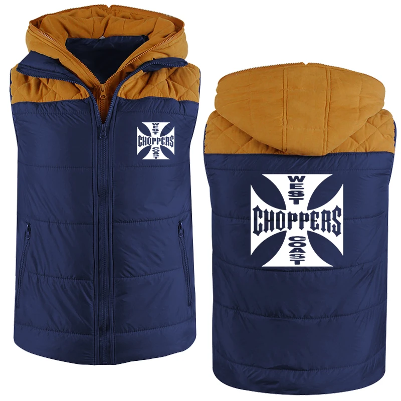 

Fashion Men Jackets West Coast Choppers High Quality Printing Cotton Casual Splicing Hooded Sweatshirt for Men Sportswear
