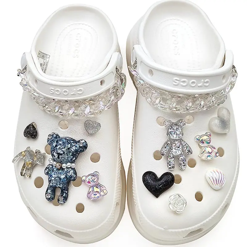 

Роскошные элегантные подвески для обуви для Croc, модные Универсальные подвески для Crocs, сделай сам, высокое качество, аксессуары для обуви, ст...