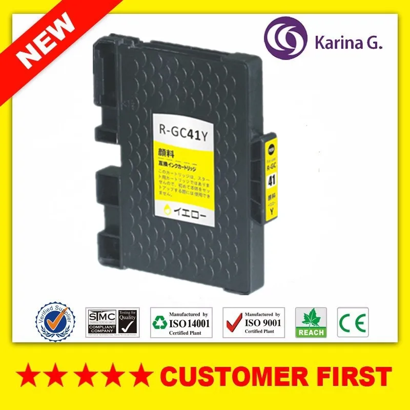 Пигментные чернила картридж совместимый для Ricoh GC41 Aficio SG 3110DNw 3110SFNw 3100SNw 2100N 3110DN 7100DN