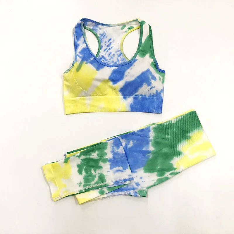 

Autumn and winter new products European and American sports fitness bra high waist yoga pants seamless yoga clothing suit women