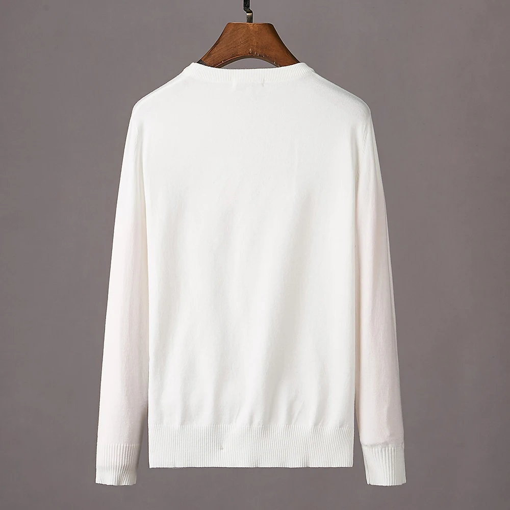 DUYOU осенне-зимний мужской свитер модный тренд удобный Однотонный с вышивкой