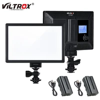 viltrox l116t portable led video light ultra thin lcd bi color 3300k 5600k panel lamp for youtube show live camera with battery