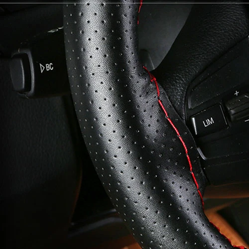 38 см крышка рулевого колеса автомобиля из натуральной кожи универсальные чехлы