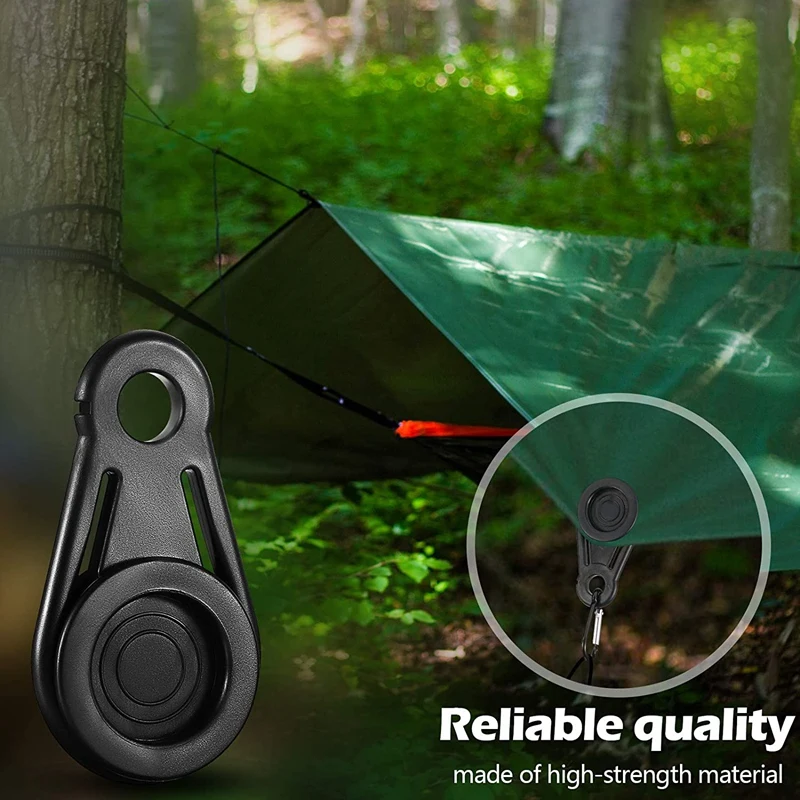 

20 Pieces Tarp Grabbers Tarp Clips Movable Snaps Clip Without Damaging a Hole, for Outdoor Camping, Tent, Awning