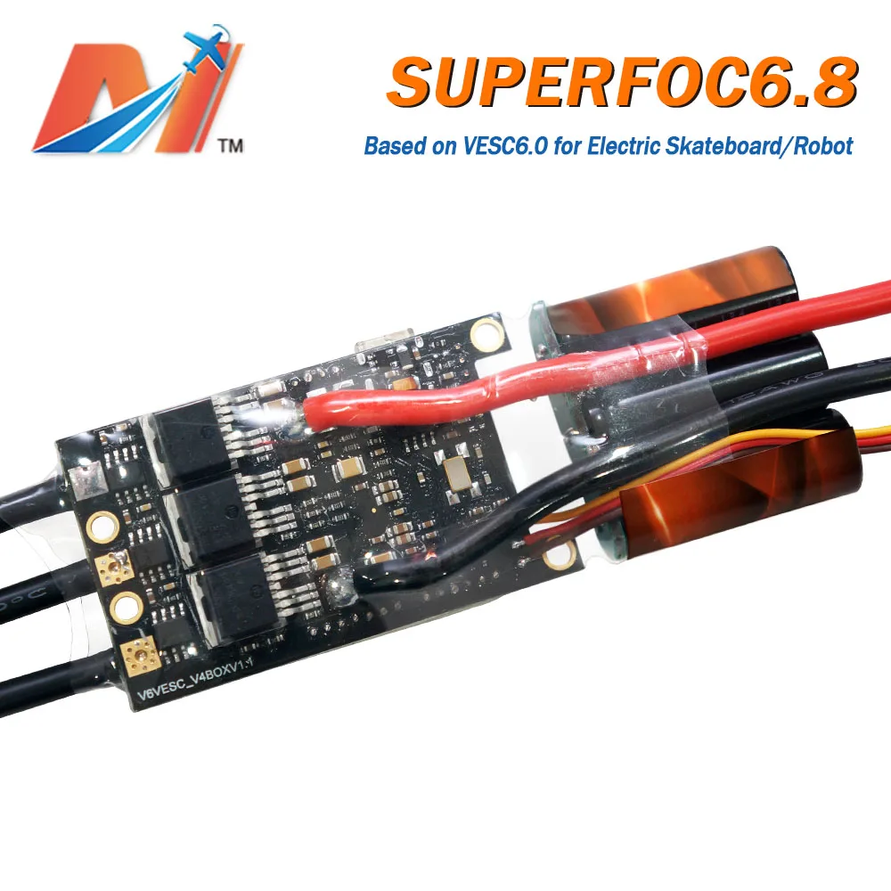 

Maytech superfoc6.8 50A motor controller based on VESC6 5055 5065 5570 brushless dc motor combo for electric skateboard