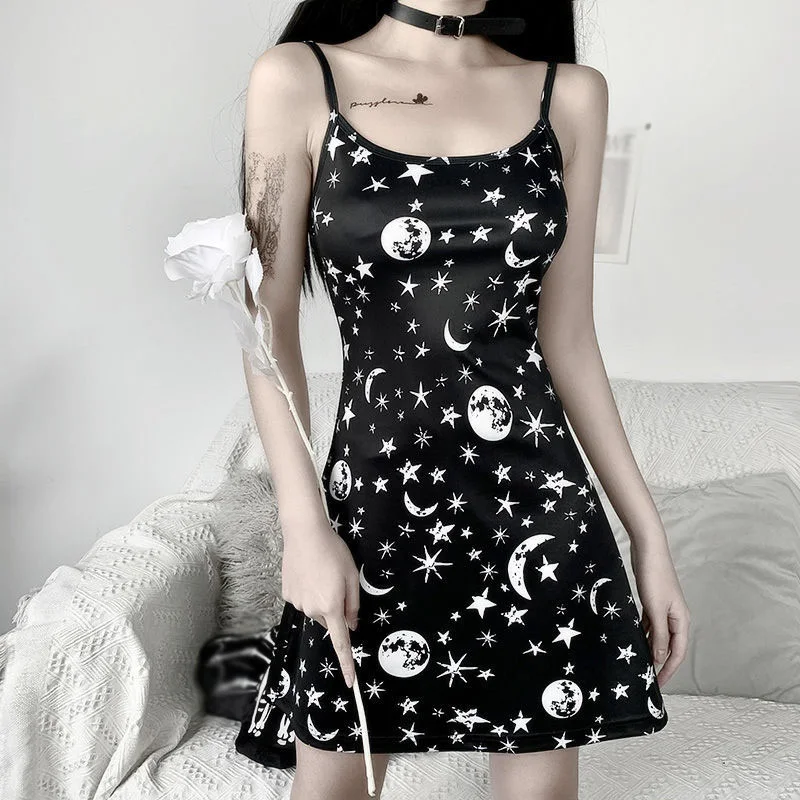 

ROPALIA Fashion Print High Waist Short Dress Summer Women Bodycon Club Dress Female Spaghetti Strap Dress