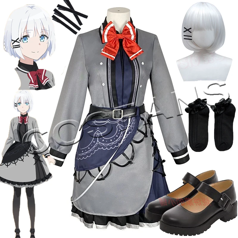 

Anime The Detective Is Already Dead -Siesta Cosplay Costume Dress Outfits Halloween Full set of wigs shoes socks headwear