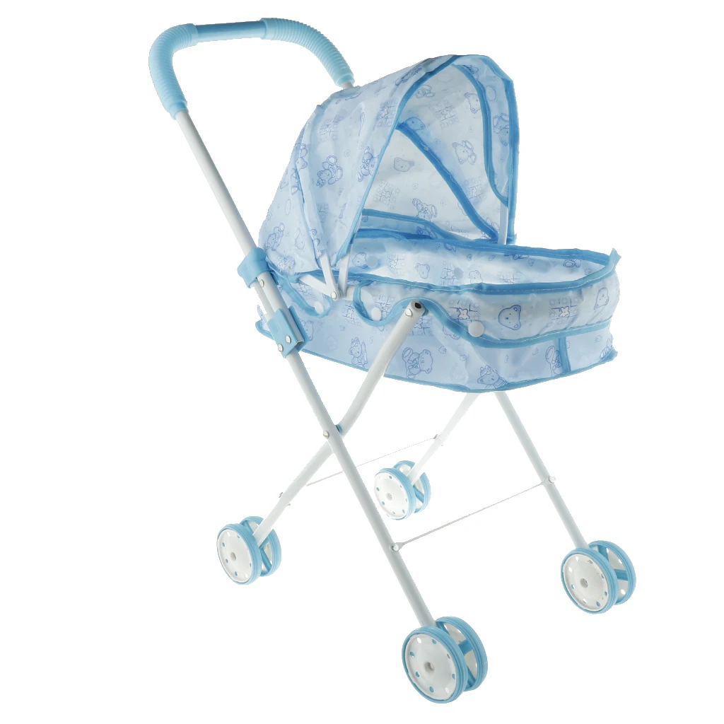 Plastic Doll Stroller (Iron Support Frame) Baby Doll Carriag