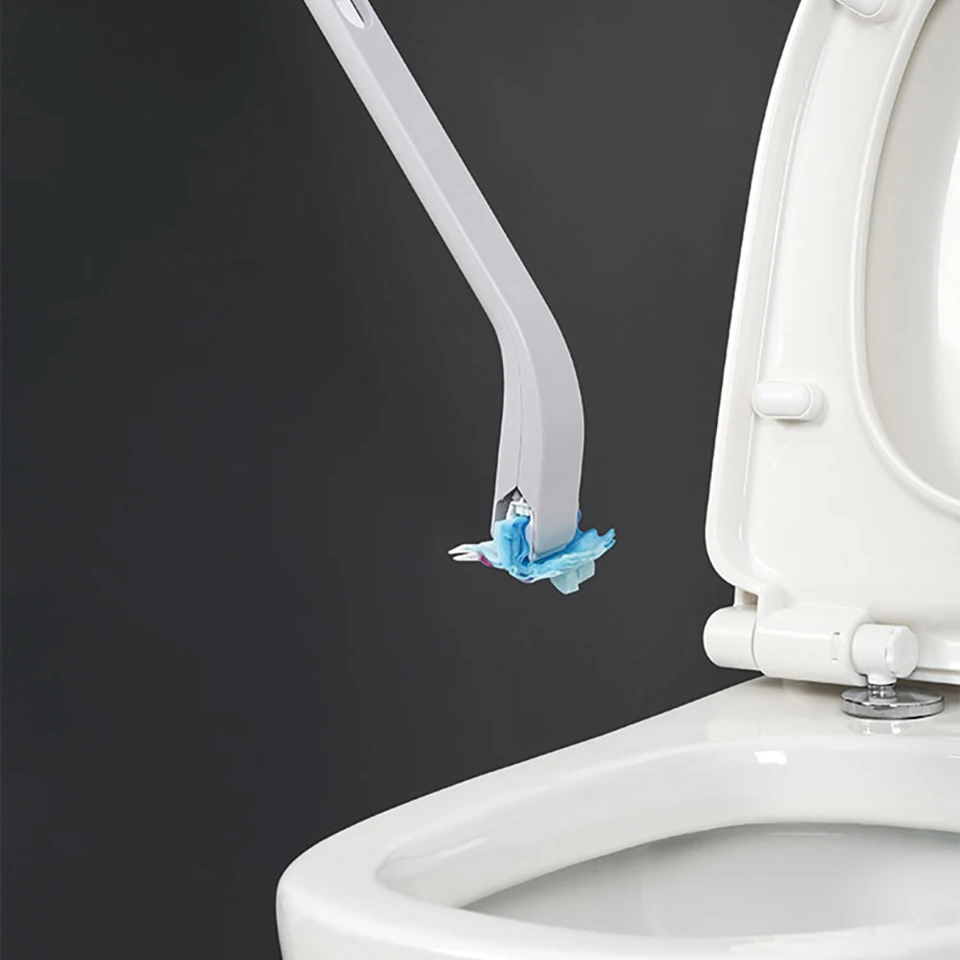 

Одноразовый унитаз, 360 градусов, без мертвого угла, длинная ручка, не пачкает руки, быстрая очистка, щетка для унитаза