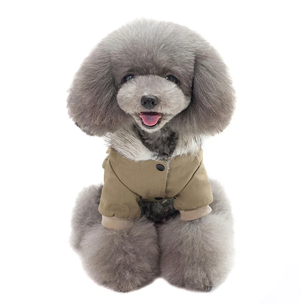 

Hooded Pet Dog Clothes Autumn Winter Soft Warm Coat Pet Hoodie Supplies THIN889