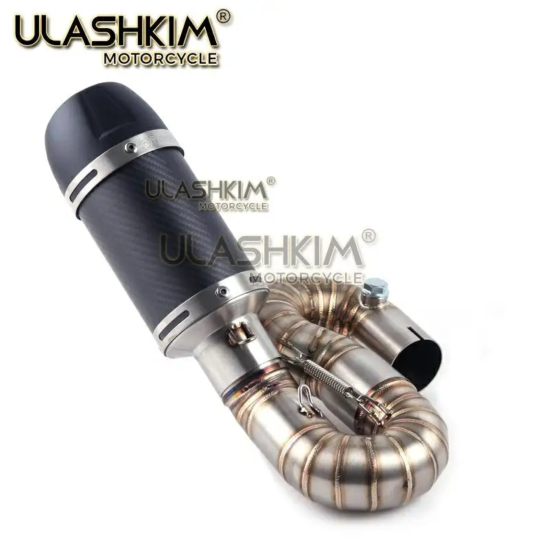 E mark Мотоцикл углеродного волокна глушитель Контактное звено трубы для HONDA CBR1000RR