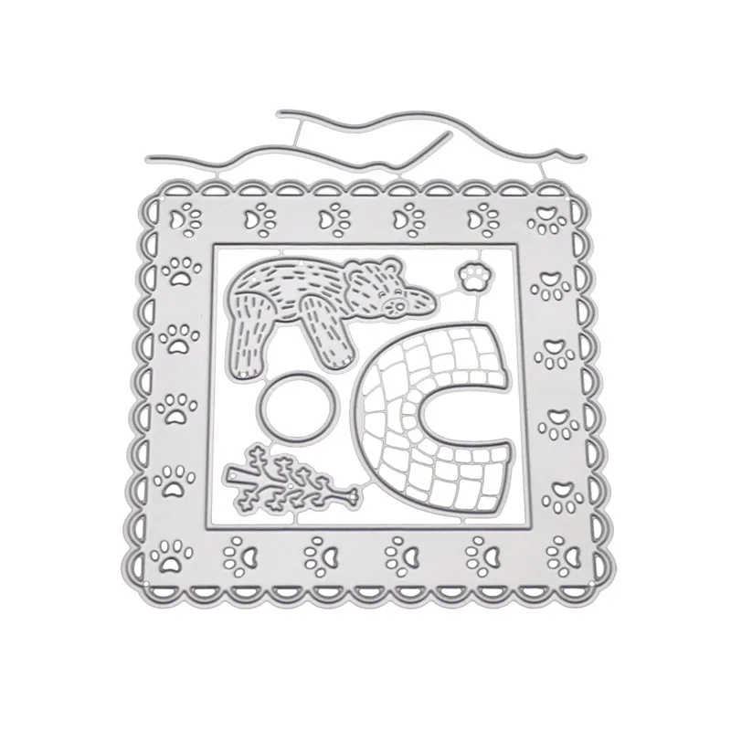 Горячие полярный медведь из углеродистой стали режущие штампы скрапбукинга бумага ремесло тиснение удар