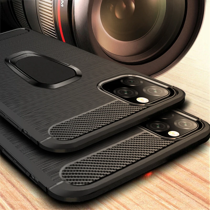 Роскошная кисть Чехол для iPhone 11 X XR XS Max 6 6S 7 8 Plus автомобильный магнитный держатель кольцо мягкий для samsung Note 9 8 S9 Plus A6 A8