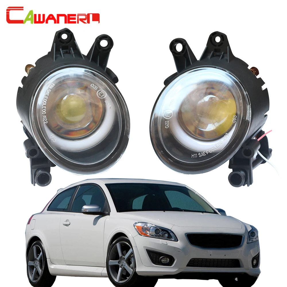 Cawanerl для Volvo C30(533) хэтчбек 2006-2012 Автомобильный светодиодный противотуманный фонарь Angel Eye DRL дневного света 12 В 2 шт
