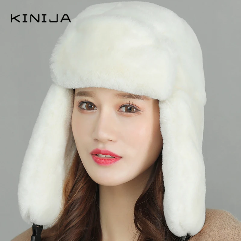 Зимняя однотонная теплая Вельветовая русская меховая шапка бомбер для мужчин и